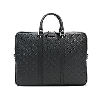 グッチ GUCCI バッグ コピー Briefcase ボストンバッグ 201480 BNX1G 1000 グッチシマレザー ブリーフケース ブラック